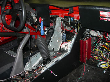 center console design in the NW3S race car