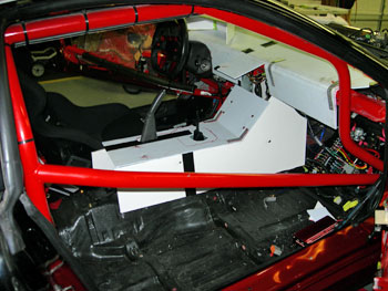 mock up of the dash in the 3000GT race car