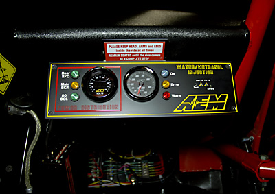 custom water / methanol injection control panel and monitoring plus flow gauge