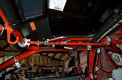 roof of the 3000GT and the parachute release lever system