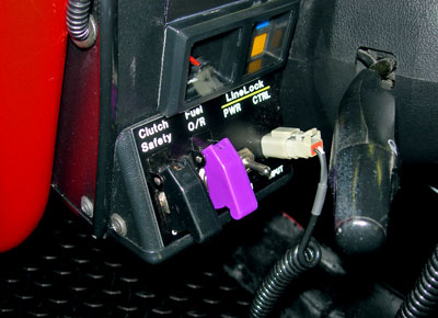 launch controls - clutch over-ride, line lock brake hydraulic control, fuel controller over-ride and connection to steering wheel switch