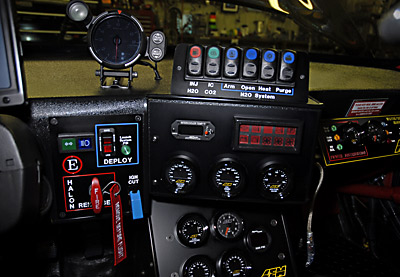 Electronics in the NW3S 3000GT VR4 Race Car cockpit.