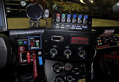 Electronics in the NW3S 3000GT VR4 Race Car cockpit.