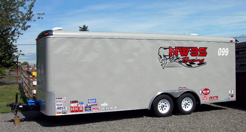 The NW3S race car trailer