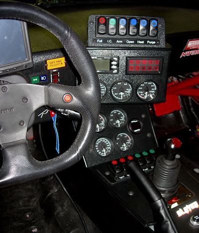 3000GT Race Car Interior Electronics