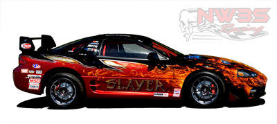 Extreme airbrush work and the most complex paintjob ever done on a 3S car.