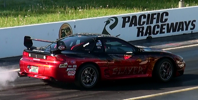 Northwest 3S racing 3000GT at the dragstrip in 2010.