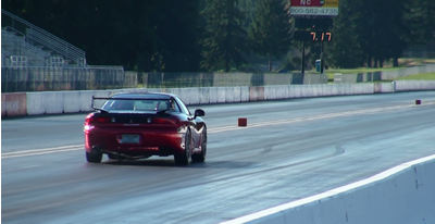 NW3S VR4 headin down the 1/4 miles track at Pacific Raceway in Kent, WA.