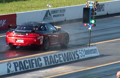 NW3S 3000GT race car at the line,